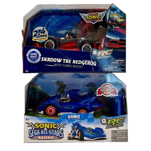 NKOK 2012 Sonic Sega All Stars & 2018 Shadow The Hedgehog Racing RC Cars LOT OF2 - Picture 1 of 16